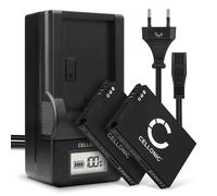 CELLONIC 2X Batterie Compatible avec Samsung M110, WB350F, L100, SLB-10A | 1050mAh, 3.7V, Lithium Ion pour Samsung ES60, L110, WB710, ES55, EX2F, PL50, WB700, L210, IT100, SL420, PL55, TL100, SL620