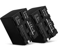 2X Batterie Remplacement NP-F930 NP-F950 NP-F960 NP-F970 pour Sony HXR-NX100 NX5 HXR-MC2500 HDR-FX7 FX1 FX1000 HVR-Z1 HVR-HD1000 DSR-PD150 PD170 DCR-VX2100, 6600mAh Accu Rechange Appareil