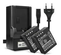 2x Batterie remplacement Olympus BCH-1 2000mAh + Chargeur