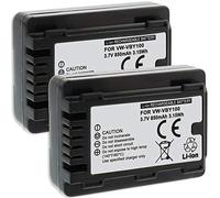 2X Batterie VW-VBY100 pour Panasonic HC-V10, V110
