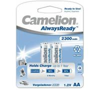 2x Batteries Rechargeables Camelion AA 2300mAh NiMH 1.2V HR6
