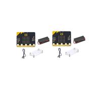 2X BBC Microbit Go Start Kit Micro:Bit BBC Bricolage Projects Programmable Conseil de DéVeloppement de L'Apprentissage avec Coque de Protection