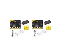 2X BBC Microbit Go Start Kit Micro:Bit Carte de Développement D'Apprentissage Programmable BBC avec Étui de Protection pour Projets de Bricolage