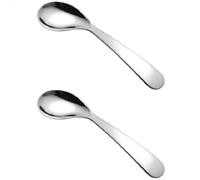 2X Bébé Première Cuillère,Cuillère D'exercice Courbé De Bébé Incurvée,cuillère D'apprentissage Pour Bébé,Spoon D'entraînement Multifonctionnel Sans Glissement,fournitures D'alimentation Pour Bébé