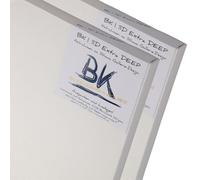 2X BK Deep Gallery Toiles sur Chassis 40x50cm | 3D Extra Haut galerie Toile sur châssis, 38mm Baguettes de Chassis | Toile à Peindre enduite, Chassis entoilés prêts à Peindre avec Toile