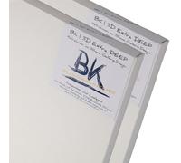 2X BK Deep Gallery Toiles sur Chassis 60x80cm | 3D Extra Haut galerie Toile sur châssis, 38mm Baguettes de Chassis | Toile à Peindre enduite, Chassis entoilés prêts à Peindre avec Toile