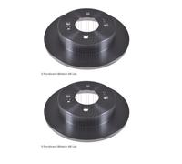 2x Blue Print ADG043211 Disque Arrière pour Hyundai i10 Pa Ba Ia AC3 AI3