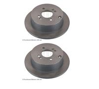 2x Blue Print ADG04388 Disque Arrière pour Kia Rio II Jb Hyundai Getz TB