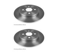 2x Blue Print ADT343218 Disque Arrière pour Toyota Yaris Aston Martin Cygnet
