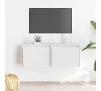 Vidaxl Armoires Murales 2 Pcs Blanc 45x30x35 Cm Bois De Pin Massif