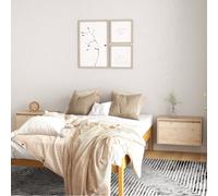 2x Bois de Pin Massif Armoires Murales Marron Miel 60x30x35 cm Salon vidaXL