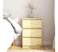 2x Bois de Pin Solide Tables de Chevet 40x29,5x64 cm Tables de Nuit vidaXL