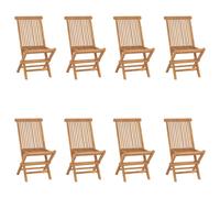 2x Bois de Teck Massif Chaises de Jardin Pliables Sièges de Terrasse vidaXL
