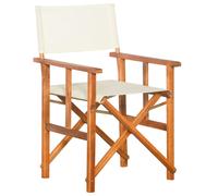 2x Bois Massif d'Acacia Chaises de Metteur en Scène Vert Camping Jardin vidaXL