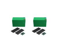 2X Boîte de Stockage de Batterie au Lithium 12 V 18650, Packs de Bricolage, Boîtier 3S40A, Support de Coque de Batterie ABS