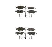 2X Bosch 0 986 494 201 Jeu De Plaquettes De Frein À Disque Avant Pour Audi A6