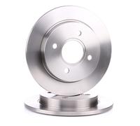 2x BOSCH Disque de frein Arrière pour FORD Fiesta Mk6 3/5 portes (JA8, JR8) 0