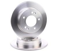 2x BOSCH Disque de frein Arrière pour HYUNDAI i30 3/5 portes (PDE, PD, PDEN) 0