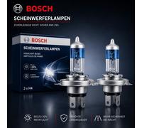 2x Bosch H4 Ultra Blanc 4200K Ampoule Halogène Ampoule 12V 60/55W + 40%