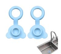 2X Bouchon Baignoire Bebe, Baignoire Bouchée Universelle Ajuster Les Bouchons De Baignoires Rainurées en Silicone À L'épreuve des Fuites Faciles, Bouchon De Vidange pour Douche, Baignoire, Lavabo