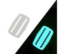 2x Boucle Japonaise Luminouse Ceinture Plongée 5cm - Attache Poids Scuba Snorkeling Apnée - Fixation Sangle Nylon pour robuste - Vert Fluorescent - pour accessoire Sécurité 6x5cm(Luminous blue)