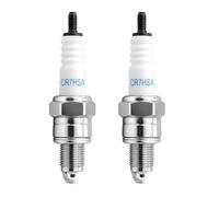 2x Bougies Allumage CR7HSA Pour Scooter Moto Cyclomoteur 2 Temps, 50-125cc | Compatible avec NGK CR7HSA A7RTC C7HS Bosch UR3AC Denso U22FSRU, Pour Moteurs 2 temps, GY6 139QMB/QMA, Bougies Remplacement