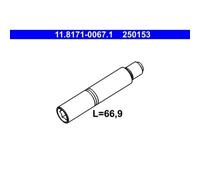 2x Boulon de guidage, étrier de frein ATE 11.8171-0067.1 convient pour BMW