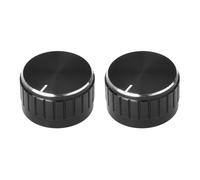 2X Bouton D'amplificateur de Controle de Volume en Aluminium Noir