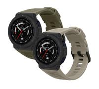 kwmobile Bracelet compatible avec Amazfit Active Edge (A2212) bracelet - 2x bracelet de rechange en silicone pour fitness tracker