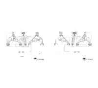 2x Bras de suspension FEBI BILSTEIN AVANT G+D pour TOYOTA HILUX VIII
