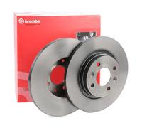 2x BREMBO 08.A268.11 Disque de frein Avant pour RENAULT TWINGO II (CN0) 260mm