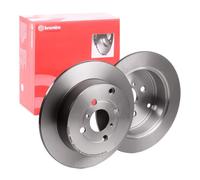 2x BREMBO 08.A273.11 Disque de frein Arrière pour TOYOTA Yaris Schrägheck (P1)