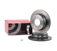 2x BREMBO 08.A869.11 Disque de frein Arrière pour HYUNDAI i30 (FD) 262mm