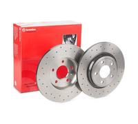 2x BREMBO 08.D060.1X Disque de frein Arrière pour VW Polo Classic (6V2) 300mm