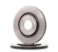 2x BREMBO 09.4987.21 Disque de frein Avant convient pour PEUGEOT 206 CC (2D)
