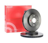 2x BREMBO 09.5736.11 Disque de frein Avant pour TOYOTA COROLLA (E10) 255mm