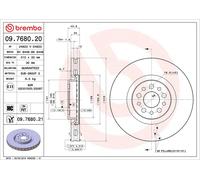2x BREMBO 09.7680.21 Disque de frein Avant pour FIAT Ulysse (179) 310mm