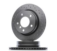 2x BREMBO 09.7727.1X Disque de frein Arrière pour BMW 3 Limousine (E46) 276mm