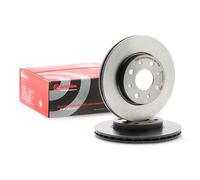 2x BREMBO 09.8616.11 Disque de frein Avant pour FORD KA (RU8) 240mm