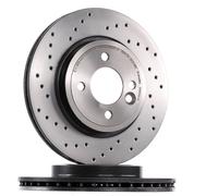 2x BREMBO 09.8655.1X Disque de frein Avant pour MINI Schrägheck (R50, R53) 276mm