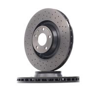 2x BREMBO 09.8841.3X Disque de frein Avant pour AUDI A6 Avant (4F5, C6) 347mm