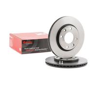 2x BREMBO 09.9610.11 Disque de frein Avant convient pour PEUGEOT 205 II (20A/C)