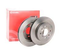 2x BREMBO 09.9728.11 Disque de frein Avant pour OPEL AGILA (A) (H00) 253mm