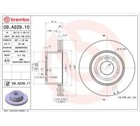 2x BREMBO 09.A229.11 Disque de frein Avant pour LAND ROVER Discovery II (L318)