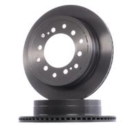 2x BREMBO 09.A334.11 Disque de frein Arrière pour TOYOTA LAND CRUISER 90 (J9)