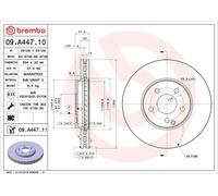 2x BREMBO 09.A447.11 Disque de frein Avant 304mm