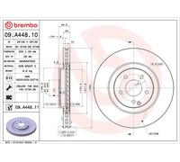 2x BREMBO 09.A448.11 Disque de frein Avant 330mm