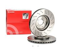 2x BREMBO 09.A448.21 Disque de frein Avant 330mm
