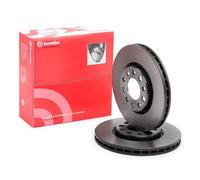 2x BREMBO 09.A721.11 Disque de frein Avant pour FIAT 500X (334) 281mm
