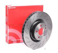 2x BREMBO 09.A817.11 Disque de frein Avant convient pour MERCEDES-BENZ SL (R230)